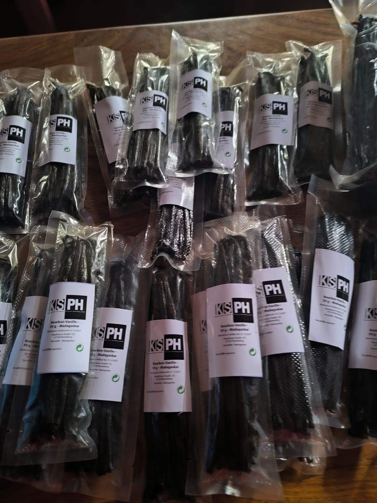 Verpackung von Produkten für den Export